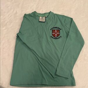 Cambridge University Mint Green Long Sleeve Tee
